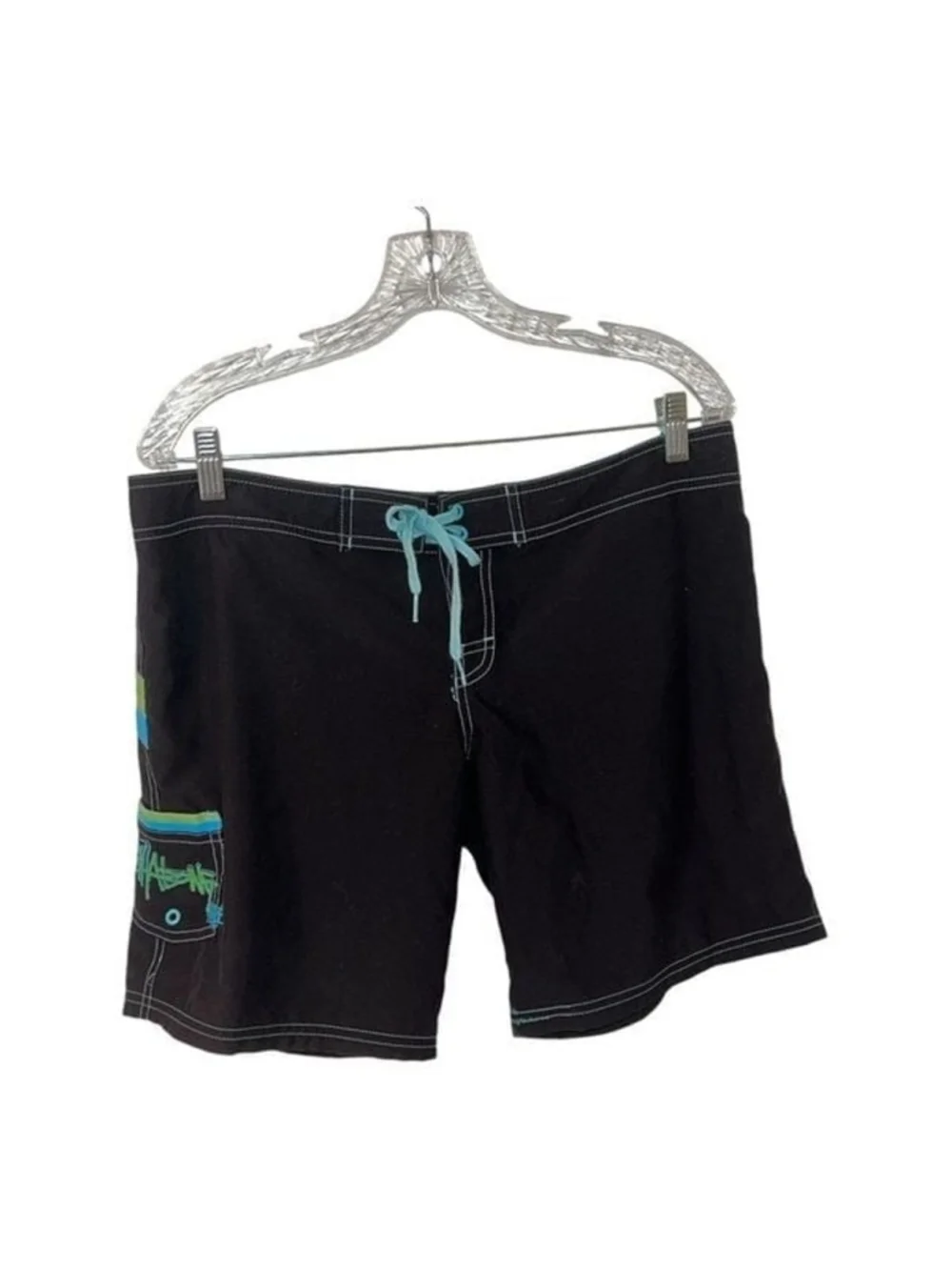Vintage Billabong Board shorts Black Blue Size 11